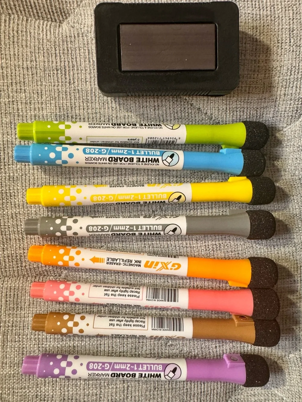 Magnetic Monthly & Weekly Planner Set Grocery List Dry Erase Markers for Fridge